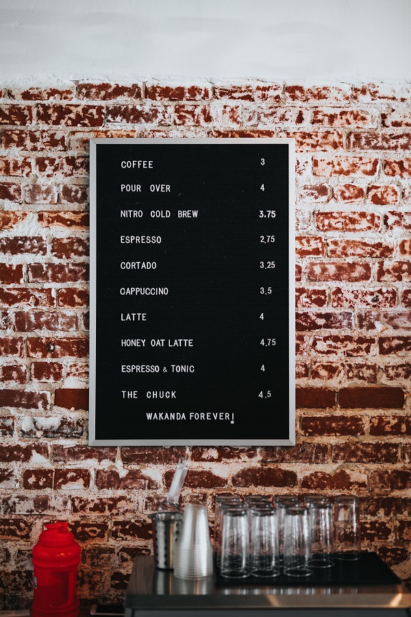 menu coffee shop może zwiększyć sprzedaż