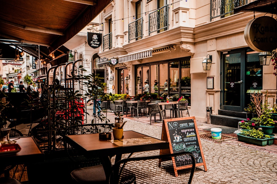 A cafe opens up in Europe