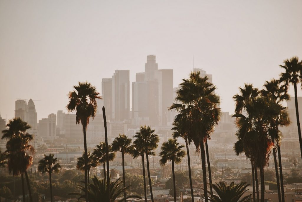 Los Angeles California skyline 
