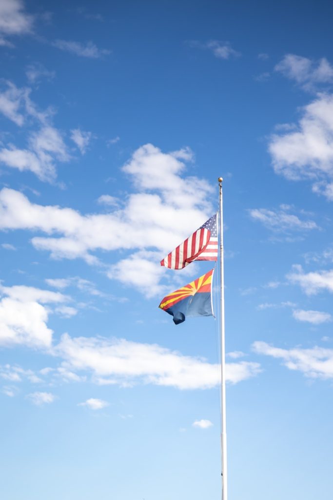 An Arizona flag