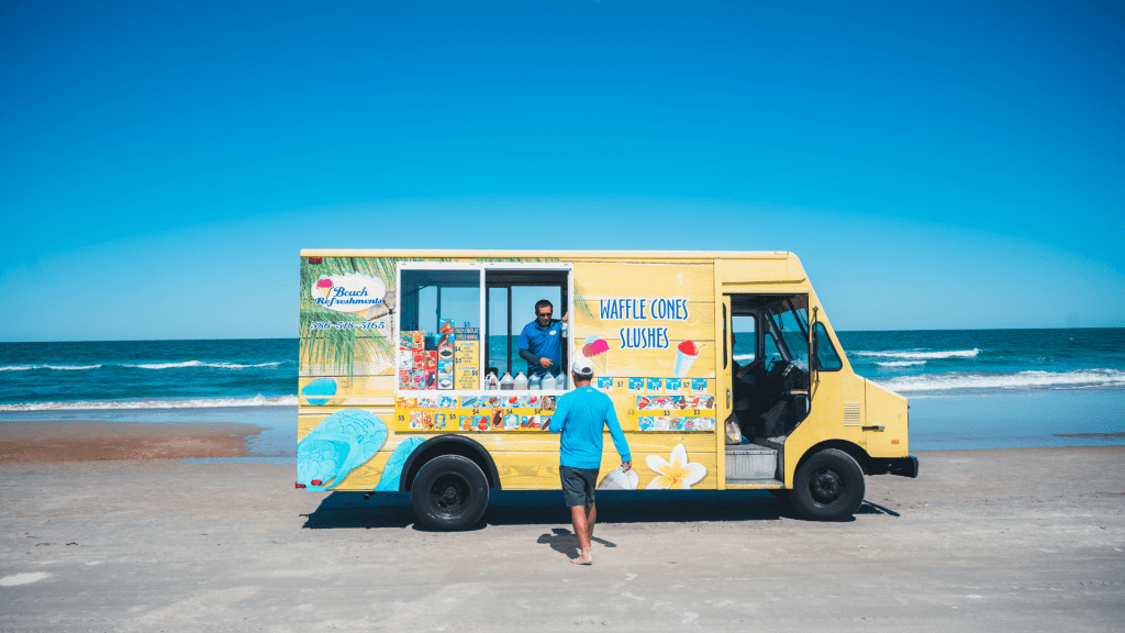 how to start a coffee truck with an ice cream truck